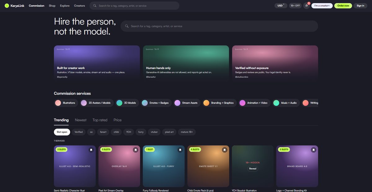 KaryaLink Creator Marketplace
